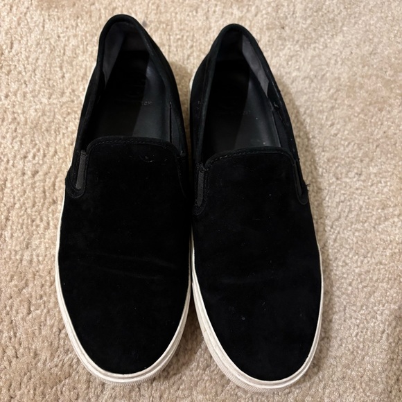 Tory Burch Shoes - Tory Burch Black Suede Slip-On Loafers